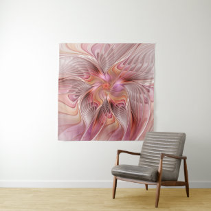 Abstract Butterfly Colourful Fantasy Fractal Art Tapestry
