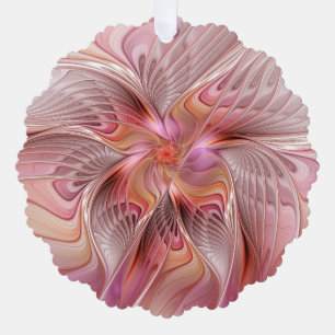 Abstract Butterfly Colourful Fantasy Fractal Art Tree Decoration Card