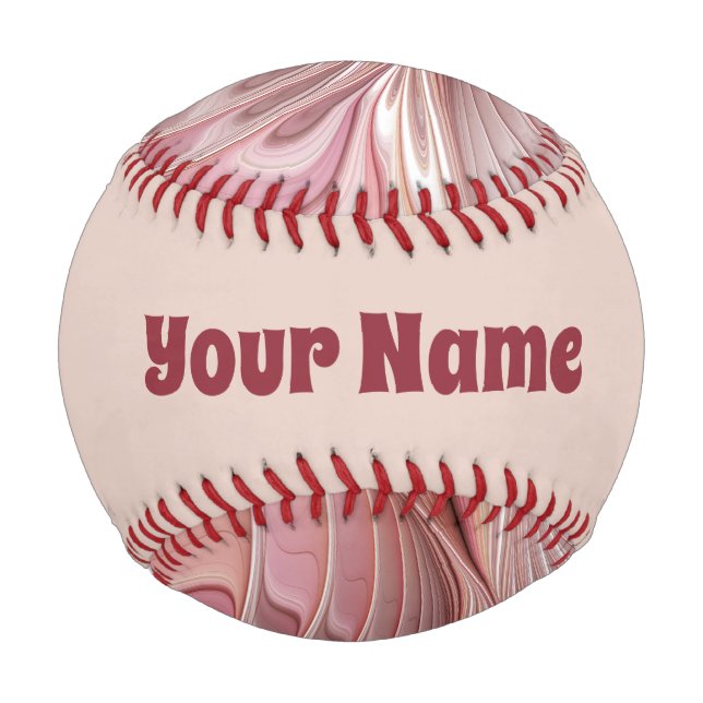 Abstract Butterfly Colourful Fantasy Fractal Name Baseball (Front)