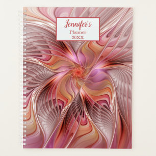 Abstract Butterfly Colourful Fantasy Fractal Name Planner