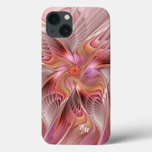 Abstract Butterfly Colourful Fractal Art Initials iPhone 13 Case