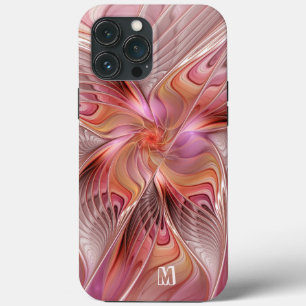 Abstract Butterfly Colourful Fractal Art Monogram iPhone 13 Pro Max Case