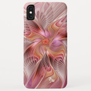 Abstract Butterfly Colourful Fractal Art Monogram iPhone XS Max Case