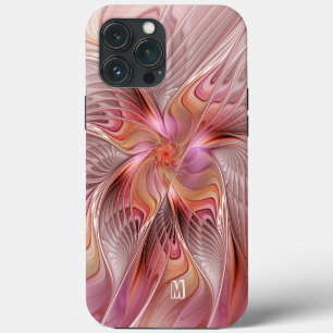 Abstract Butterfly Colourful Fractal Art Monogram iPhone 13 Pro Max Case
