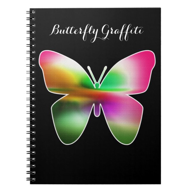 Abstract Butterfly Colourful Notebook (Front)
