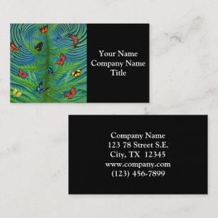 Abstract Butterfly Dream Garden Business Card