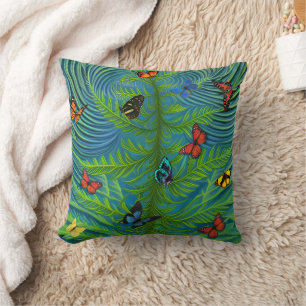 Abstract Butterfly Dream Garden Cushion
