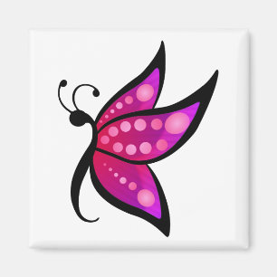Abstract Butterfly Magnet