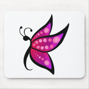 Abstract Butterfly Mouse Mat