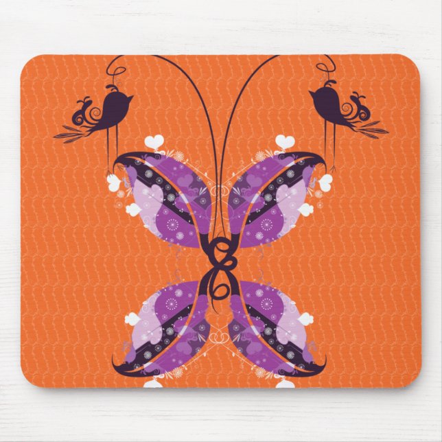 abstract butterfly mouse mat (Front)