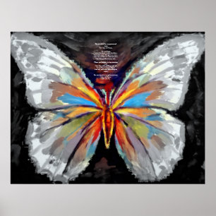 Abstract Butterfly Painting - Art Prints