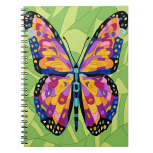 Abstract butterfly painting  notebook
