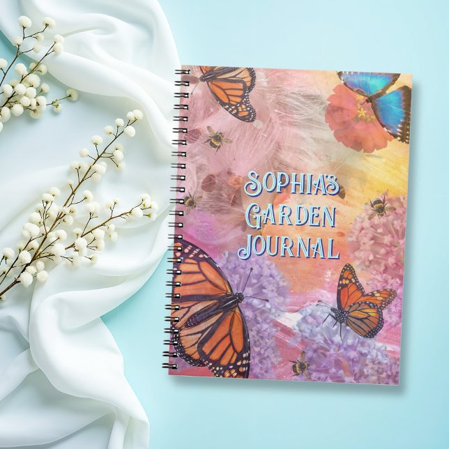 Abstract Butterfly Personalized Garden Journal (Creator Uploaded)