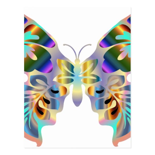 Abstract Butterfly Postcard