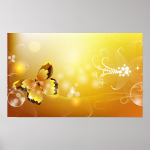Abstract Butterfly Poster