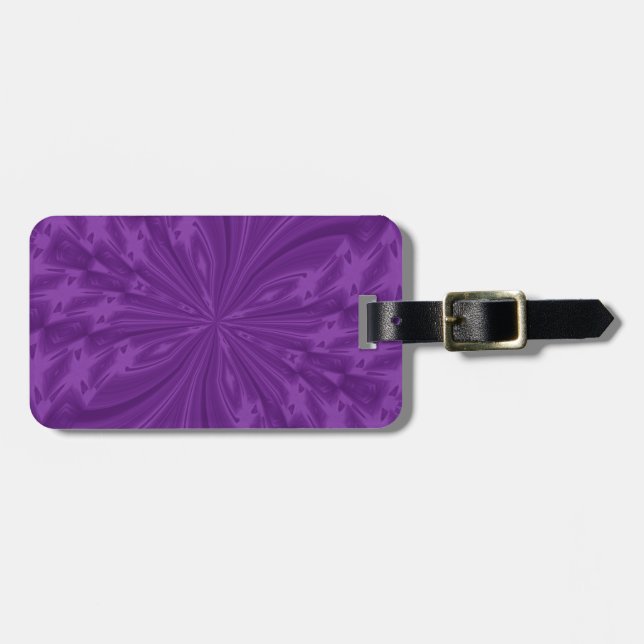 Abstract Butterfly Raspberry Purple LUGGAGE TAG (Front Horizontal)