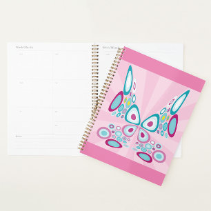 Abstract Butterfly Spiral Planner