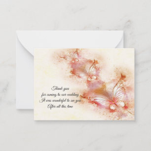 Abstract Butterfly Thank You Cards