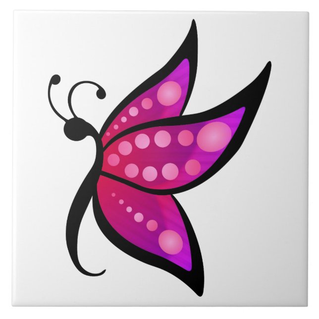 Abstract Butterfly Tile (Front)