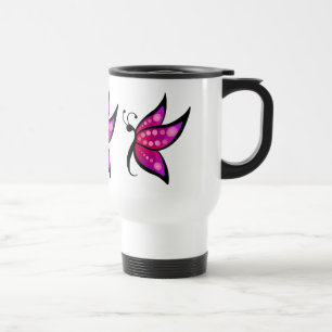 Abstract Butterfly Travel Mug