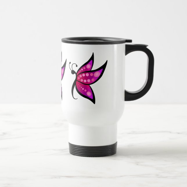 Abstract Butterfly Travel Mug (Right)
