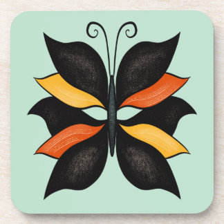 Abstract Butterfly Weird Beautiful Insect Coaster