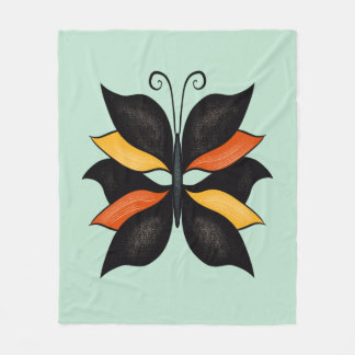 Abstract Butterfly Weird Beautiful Insect Fleece Blanket