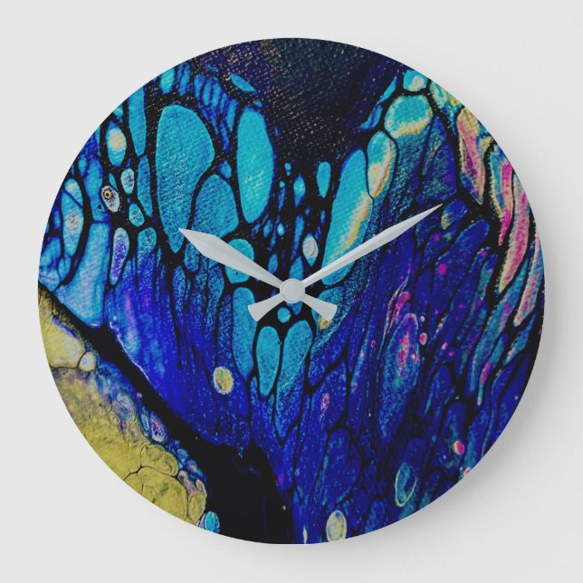 Abstract butterfly wing clock (Front)
