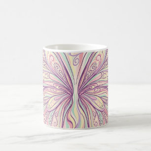 Abstract Butterfly Wings Pastel Coffee Mug