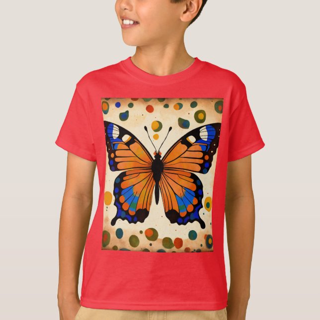 Abstract Butterfly Wings T-Shirt Design (Front)