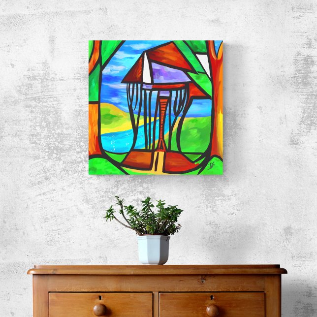 Abstract - Cabin in the forest Photo Print (Creator Uploaded)