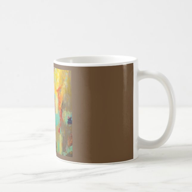 Abstract caffeine buzz coffee mug (Right)