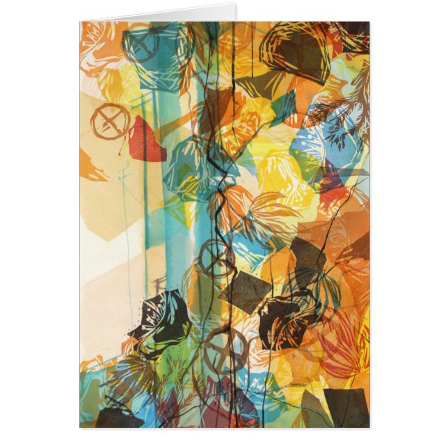 Abstract California Desert Art Card Mojave (Front)