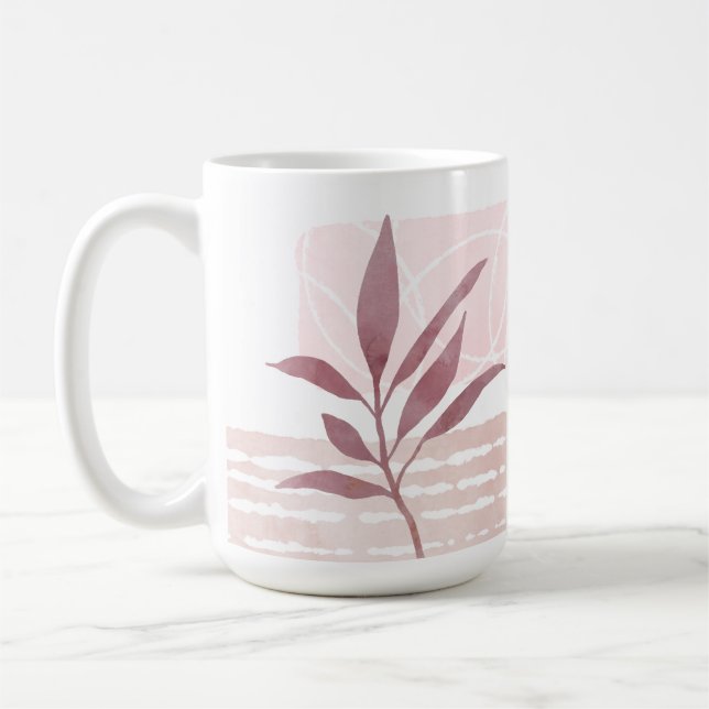 Abstract Calming Watercolor Shapes Coffee Mug (Left)