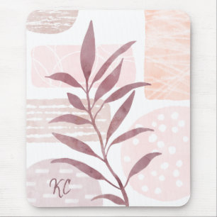 Abstract Calming Watercolor Shapes Mouse Mat