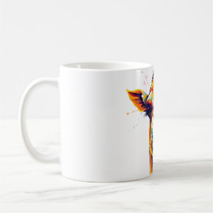 Abstract Camel Head with Smoothie Straw Tee Coffee Mug