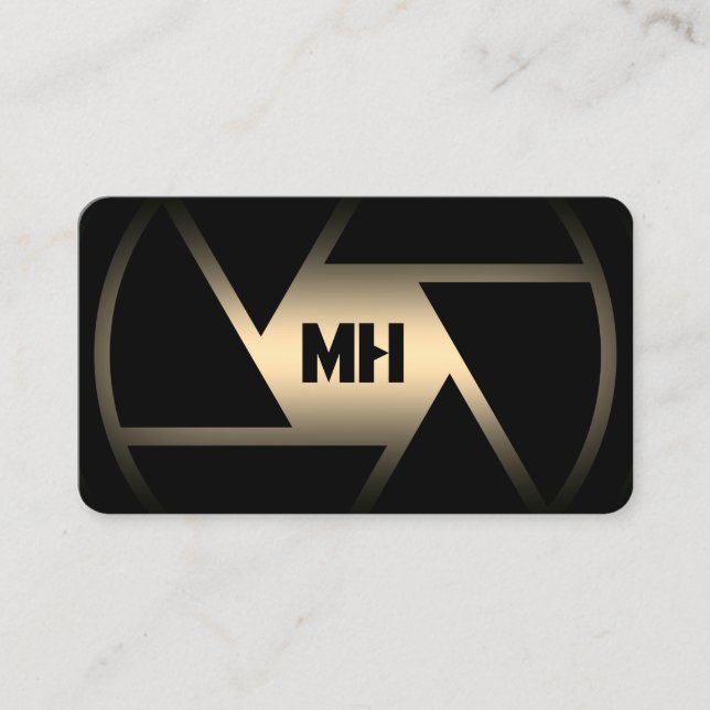 Abstract camera lens  business card (Front)