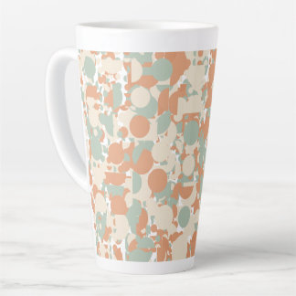 abstract camouflage latte mug
