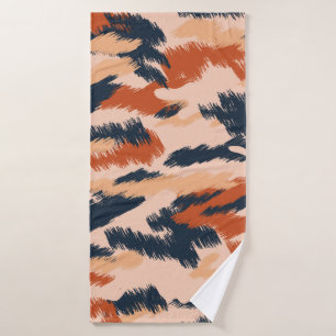 Abstract camouflage pattern. Seamless vintage wall Bath Towel