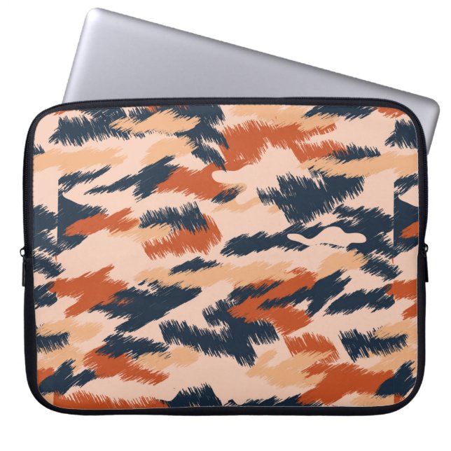 Abstract camouflage pattern. Seamless vintage wall Laptop Sleeve (Front)