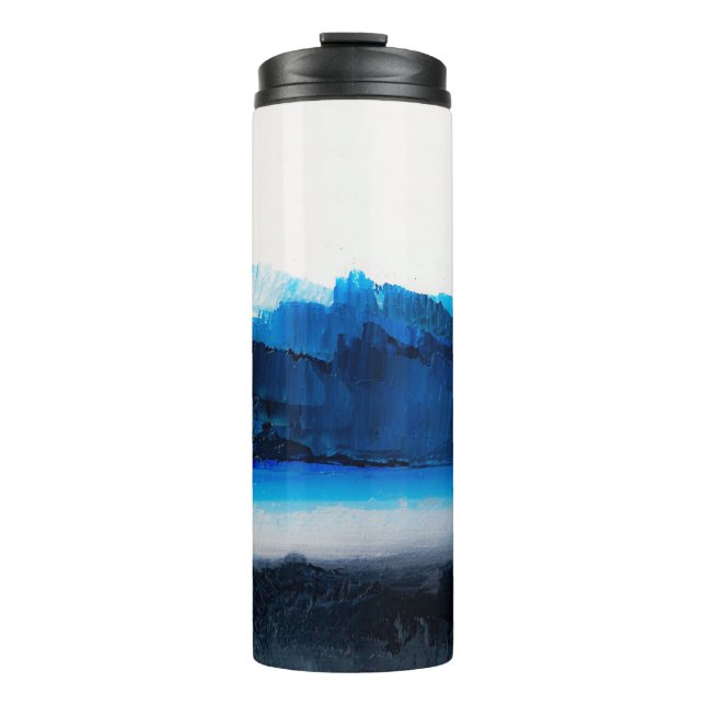 Abstract Canvas: Modern Art Texture. Thermal Tumbler (Front)