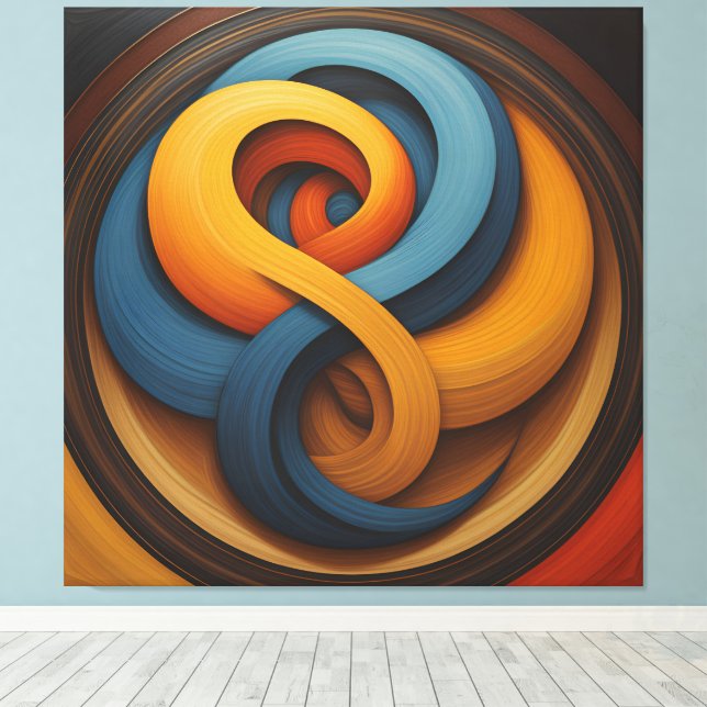abstract canvas print (Insitu(Wood Floor))