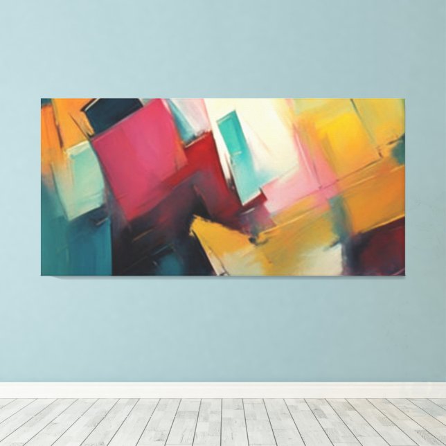 abstract canvas print (Insitu(Wood Floor))