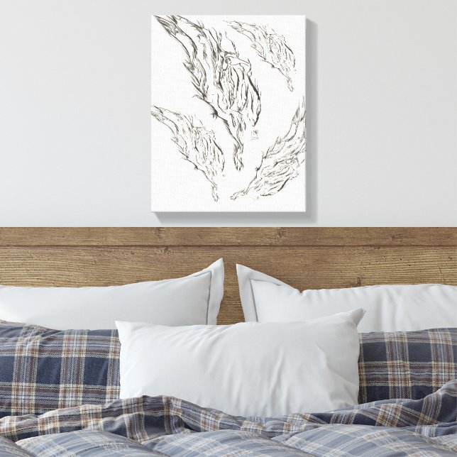 abstract canvas print (Insitu(Bedroom))