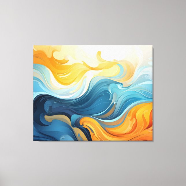 Abstract Canvas Wall Art (Front)