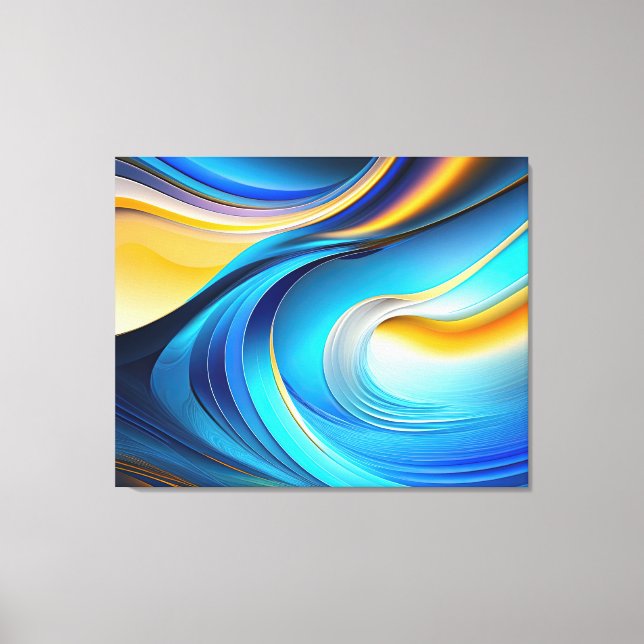 Abstract Canvas Wall Art (Front)