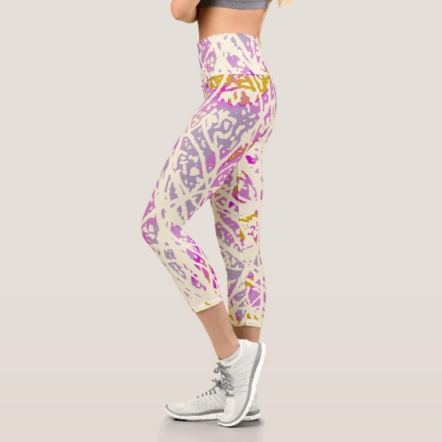 Abstract Capri Leggings (Left)