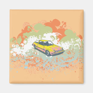 Abstract Car Magnet