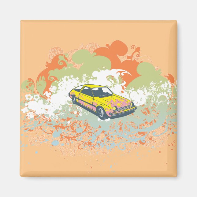 Abstract Car Magnet (Front)