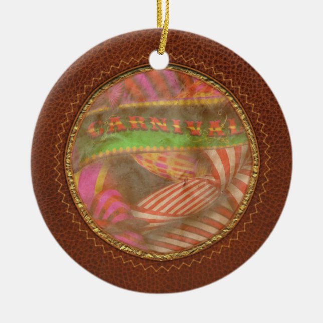 Abstract - Carnival Ceramic Tree Decoration (Front)